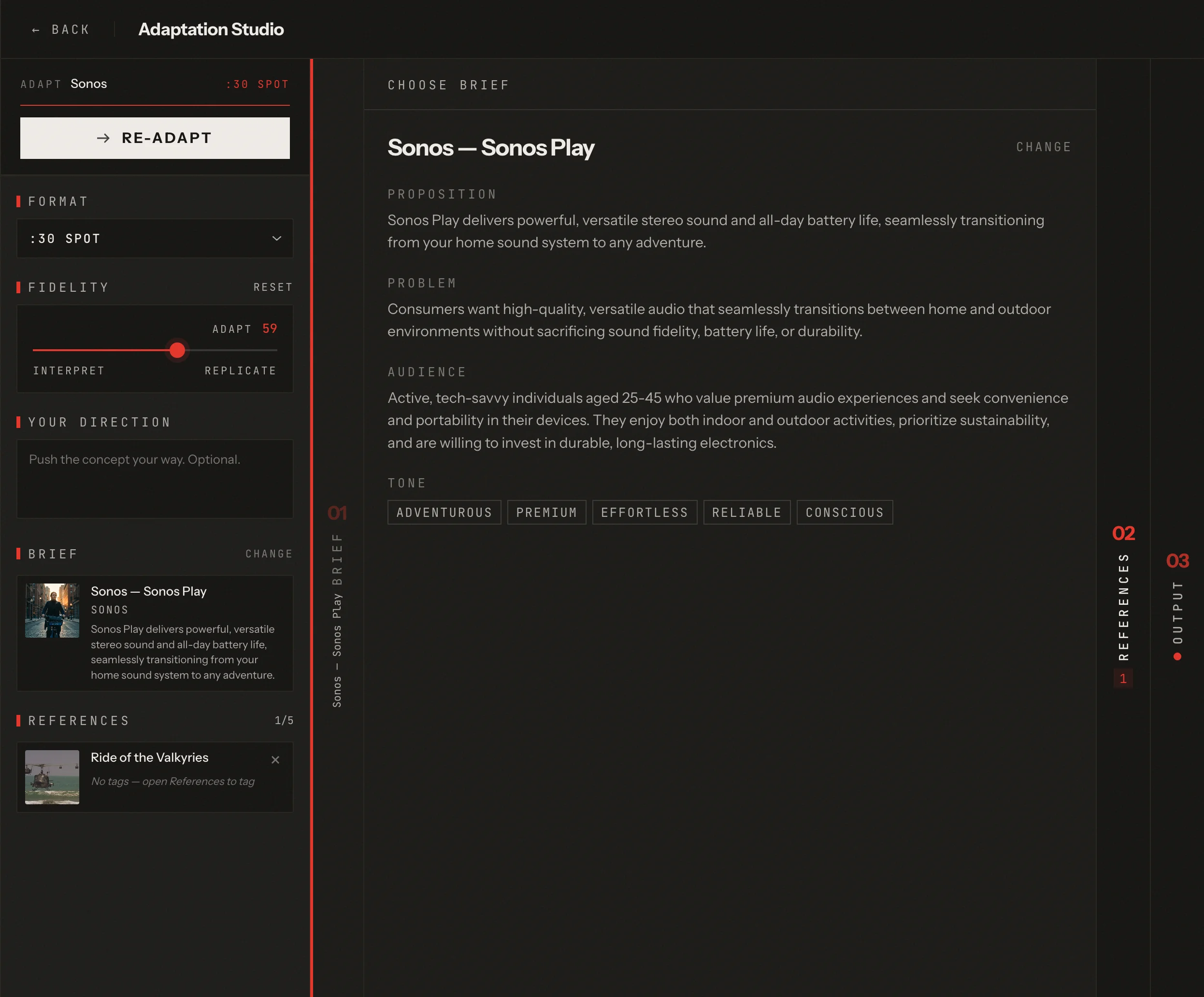 Studio: Brief detail + Controls
